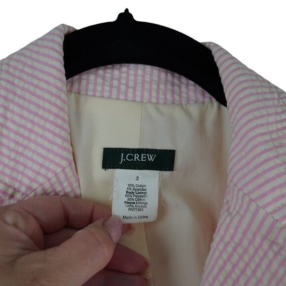 J.Crew Women's Pink Jacket‎ Blazer Size 2 - Picture 8 of 12